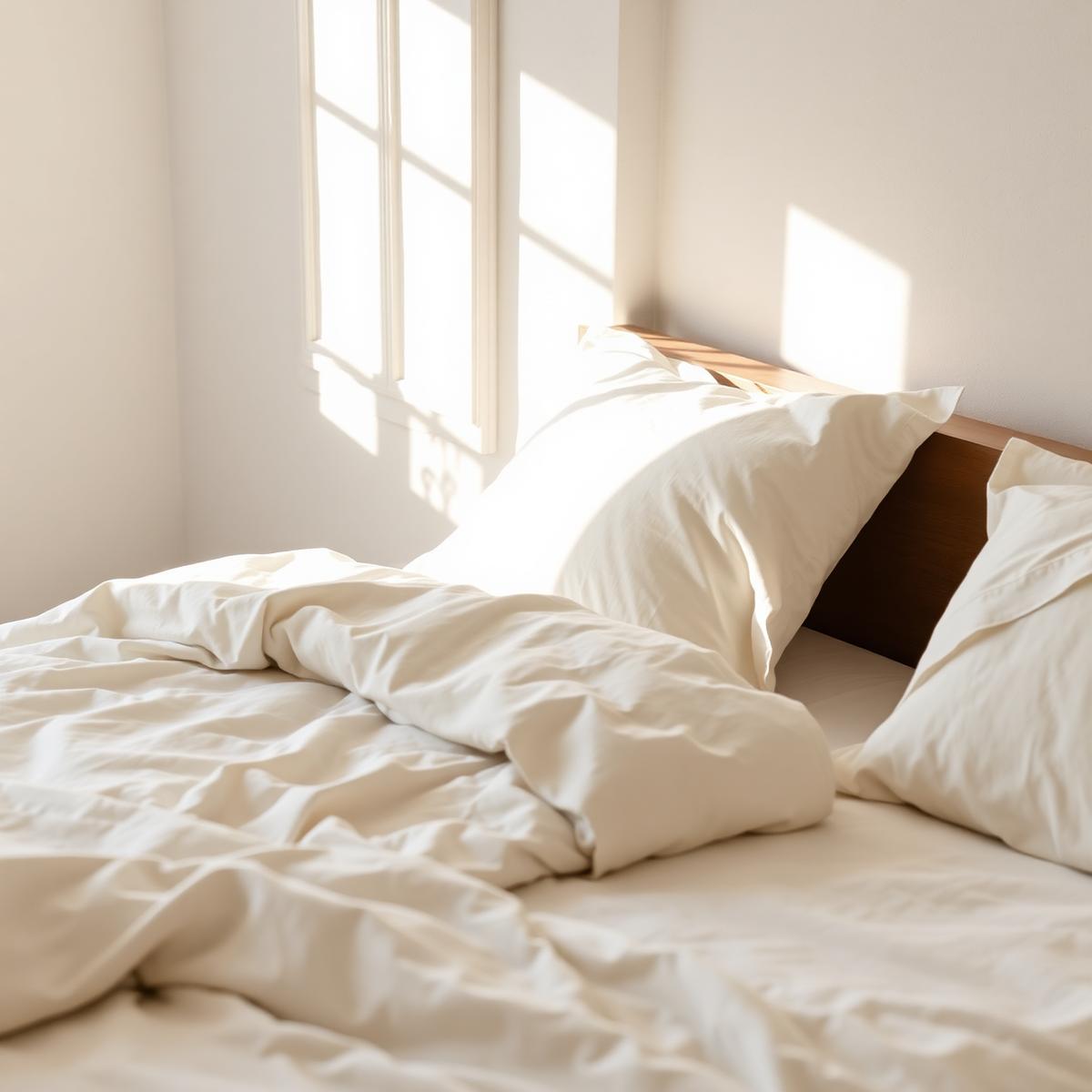 Crisp, peaceful bedroom